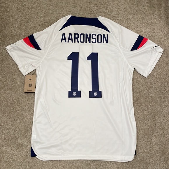 Nike Brenden Aaronson USMNT Home Jersey 2022 men size L BNWT - Picture 4 of 6